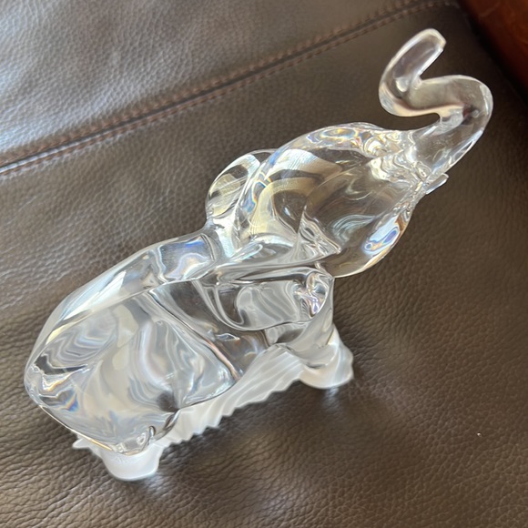 Vintage Lenox Fine Crystal Elephant w/Trunk Up Made in Germany - Picture 7 of 7
